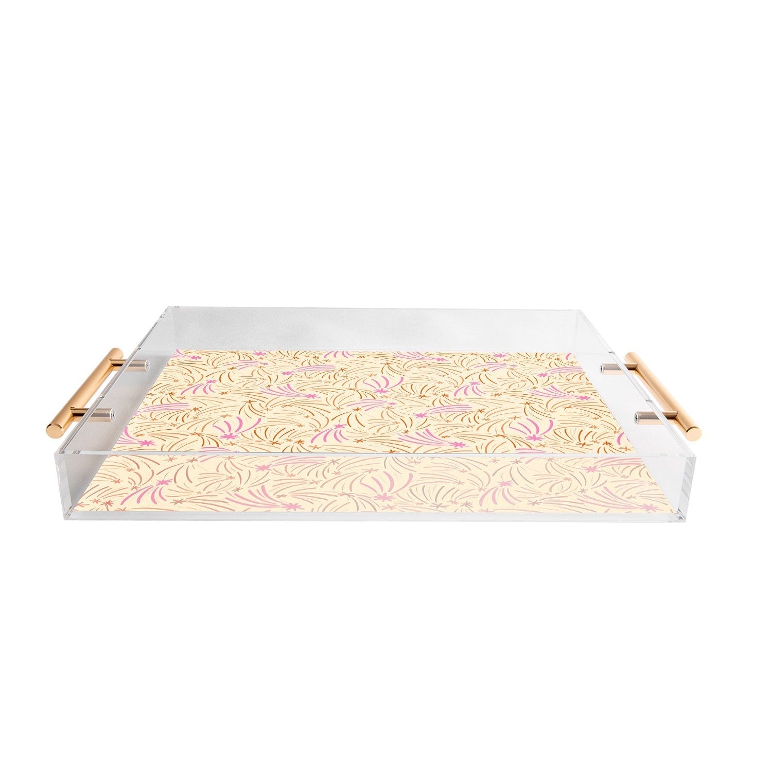 Little Om Pattern Shooting Stars cream Acrylic Tray