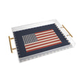DENY Designs Gingham Flag Acrylic Tray
