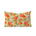 Jessica Molina Peach Pattern Oblong Throw Pillow