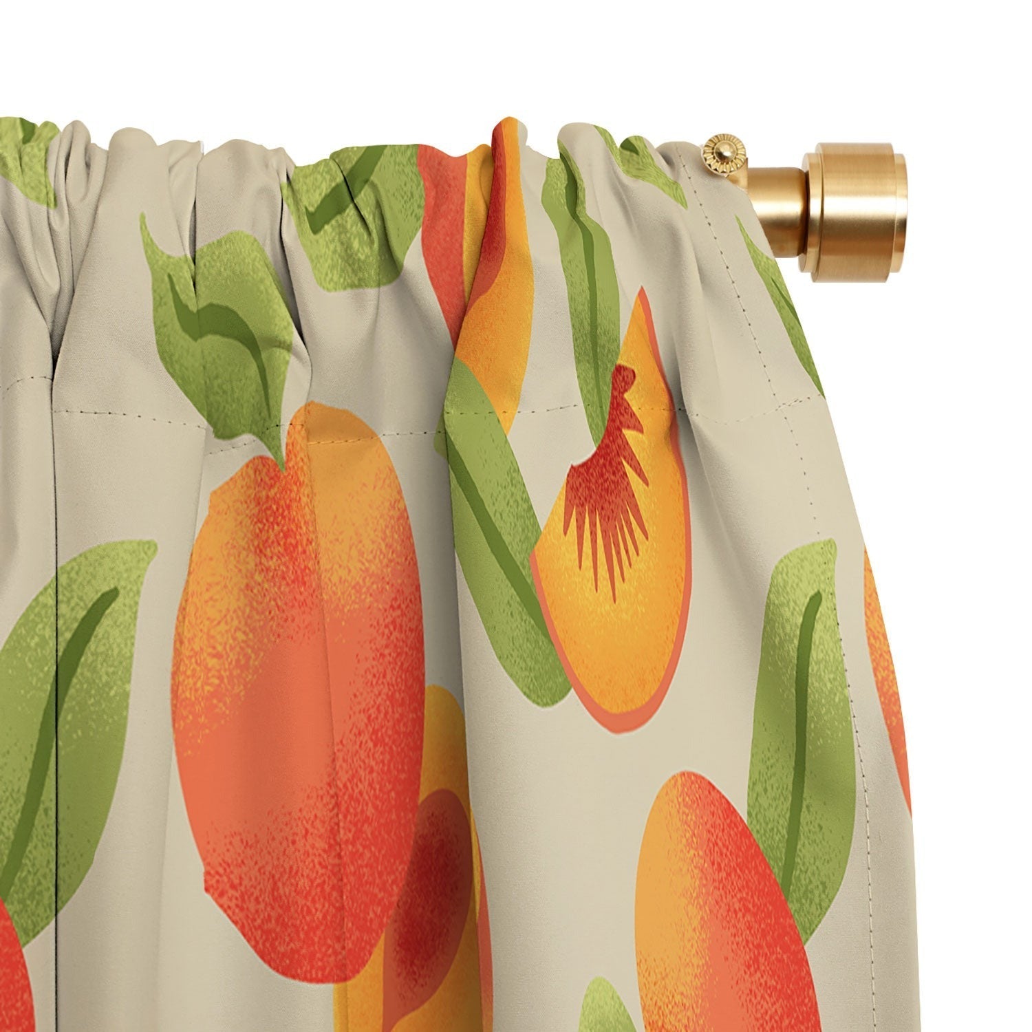 Jessica Molina Peach Pattern Blackout Window Curtain