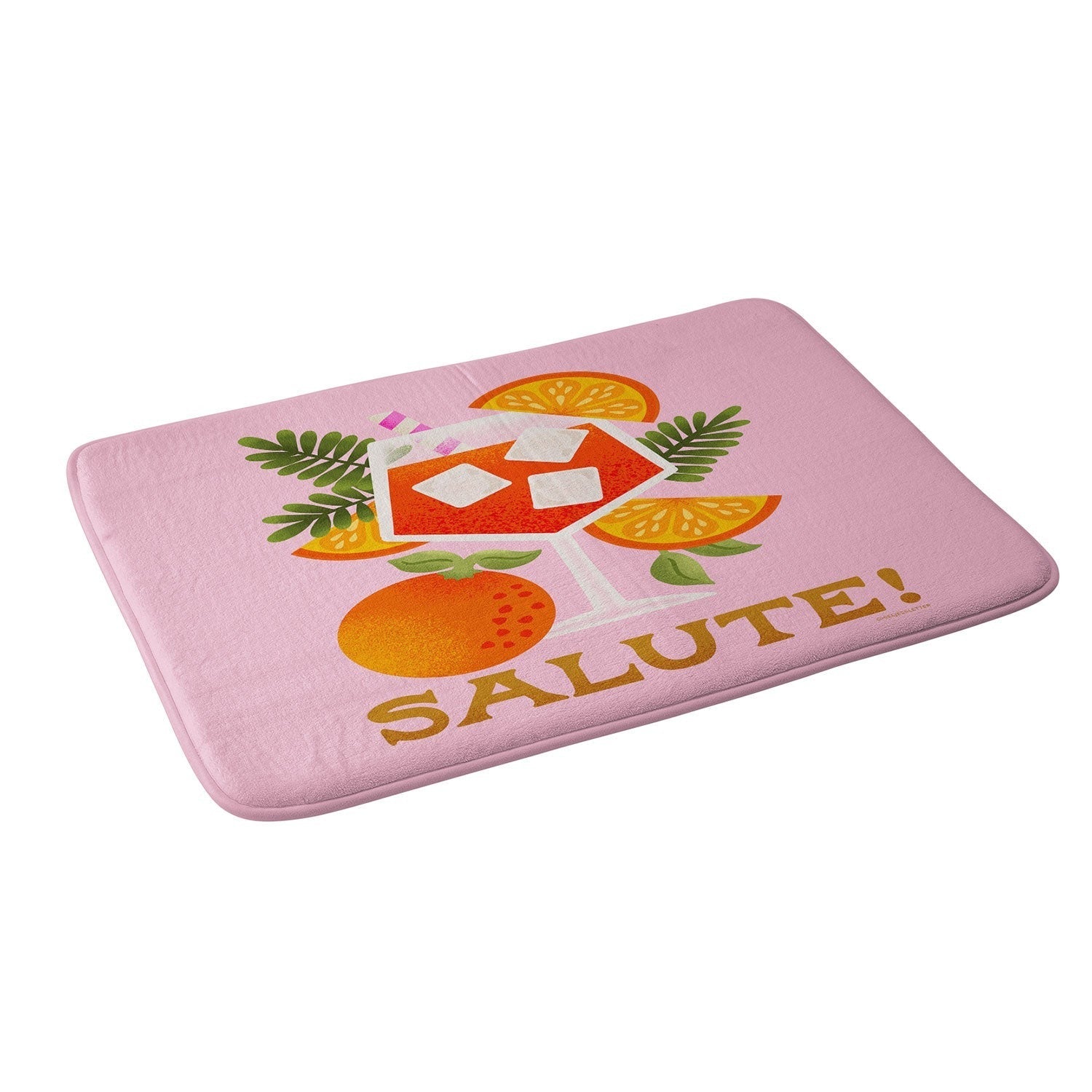 Jessica Molina Orange Spritz Memory Foam Bath Mat