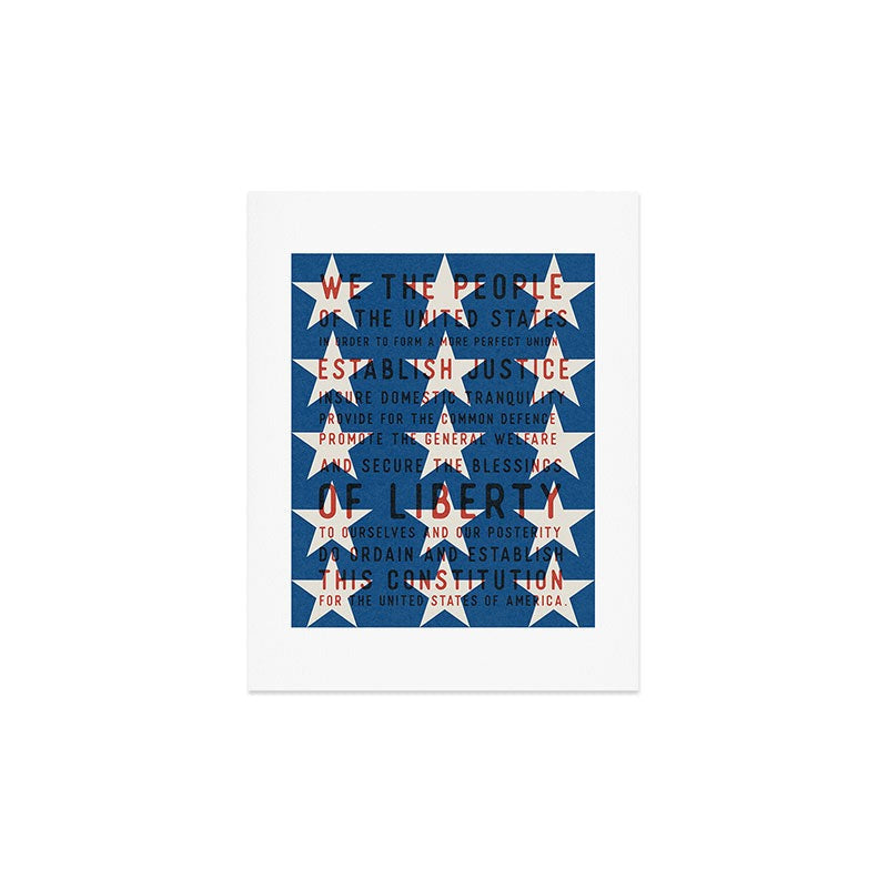 DENY Designs Starred Preamble Art Print