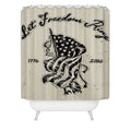 DENY Designs Let Freedom Ring Block Shower Curtain