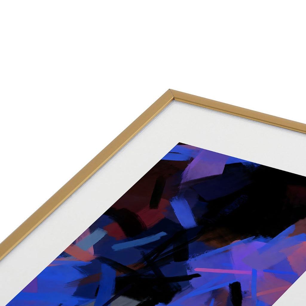 83 Oranges Midnight Sparks Metal Framed Art Print