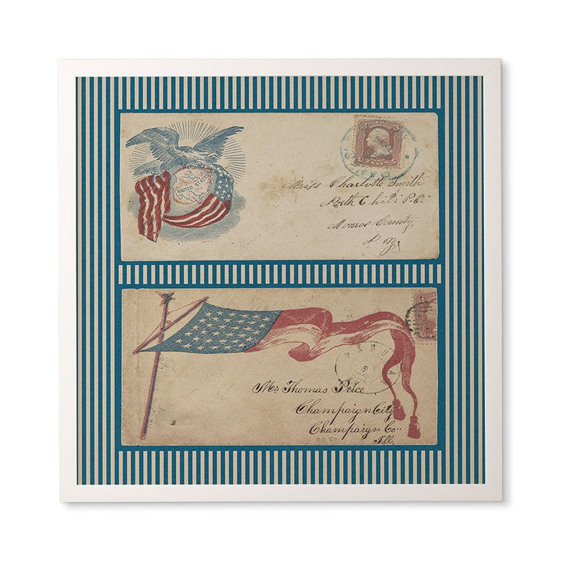 DENY Designs Civil War Envelopes Framed Wall Art
