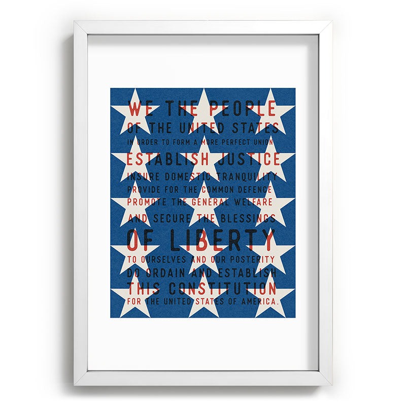 DENY Designs Starred Preamble Recessed Framing Rectangle