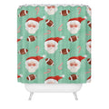 Design by Spark Sporty Football Santa Holiday Shower Curtain
