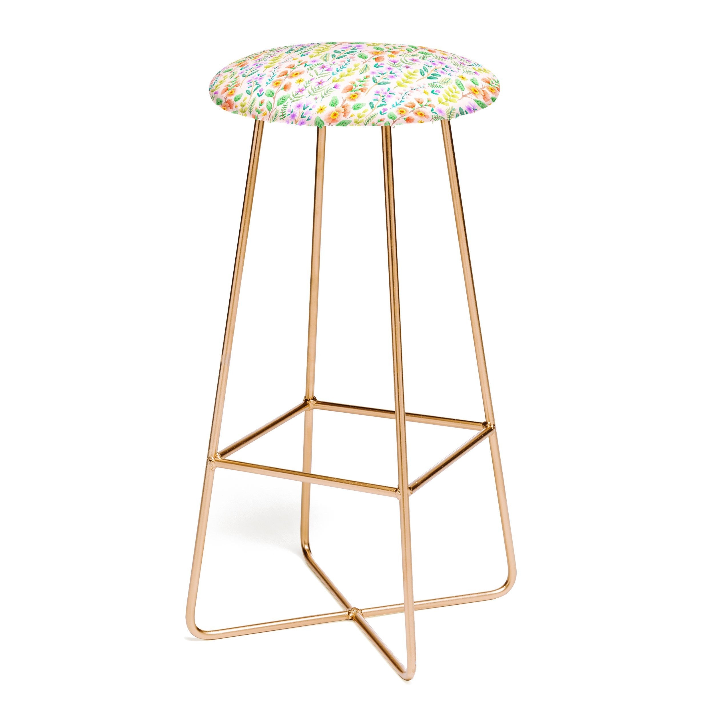 Pimlada Phuapradit Ditsy Spring Floral Bar Stool