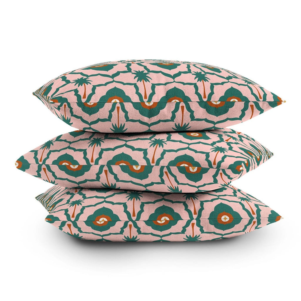 Design by Spark Mid Mod Palm Springs Outdoor Throw Pillow