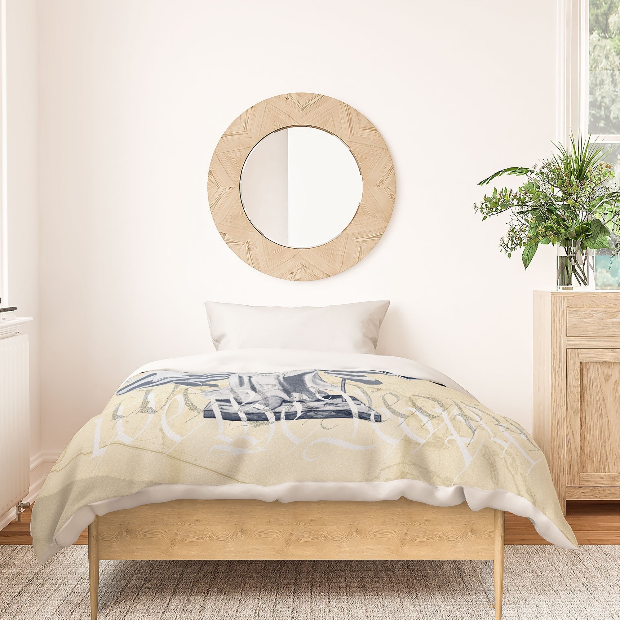 DENY Designs Liberty and Justice Woman Duvet Cover