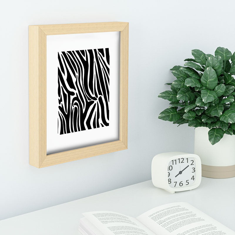 Jennifer Labre Wild Zebra Recessed Framing Rectangle