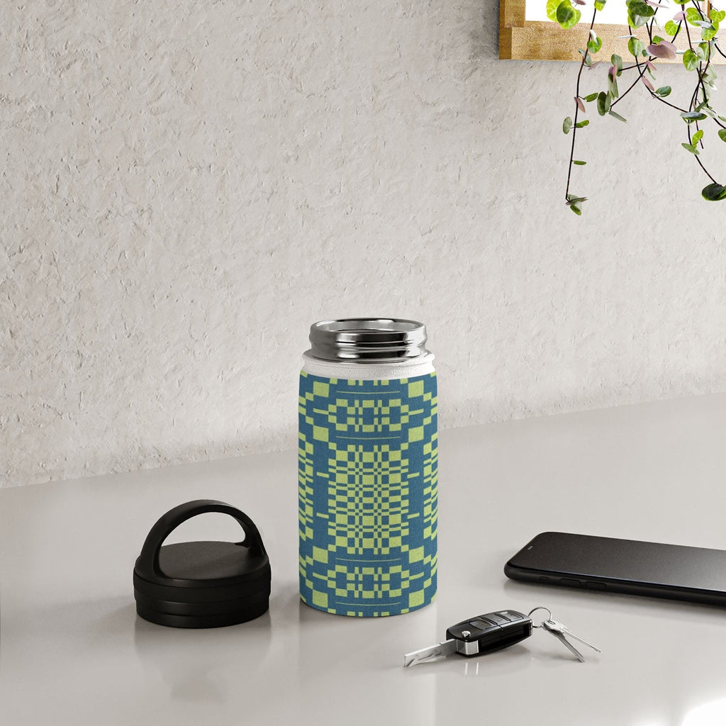 Marta Barragan Camarasa Nostalgic Grid Design Water Bottle