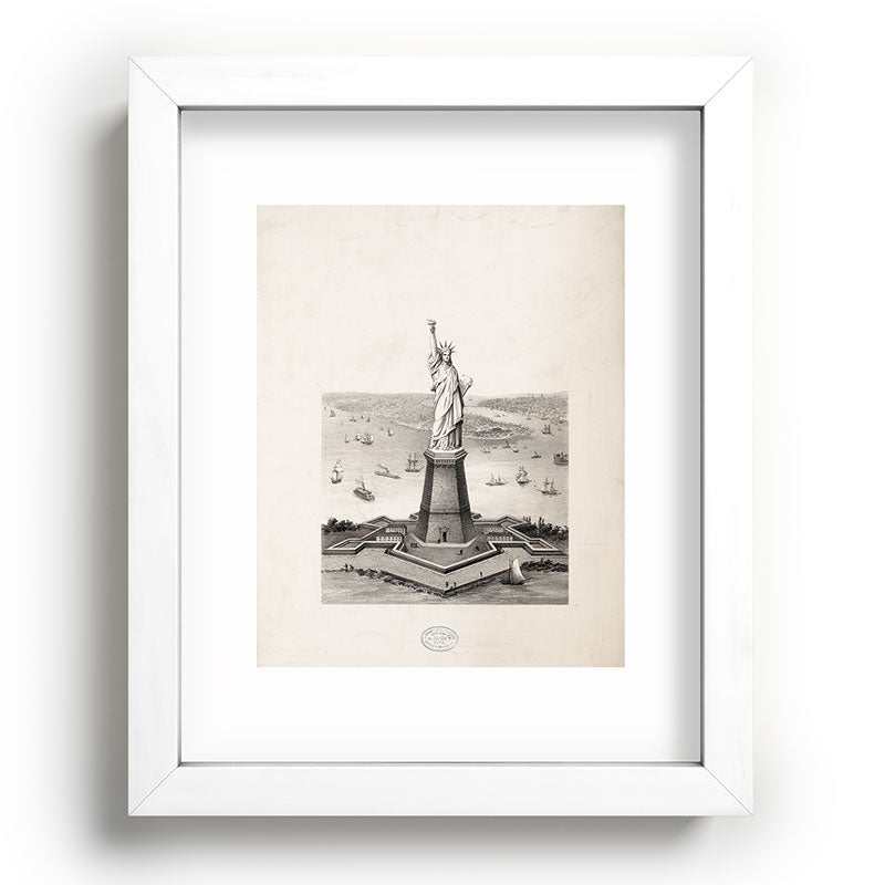 DENY Designs Vintage Lady Liberty Recessed Framing Rectangle
