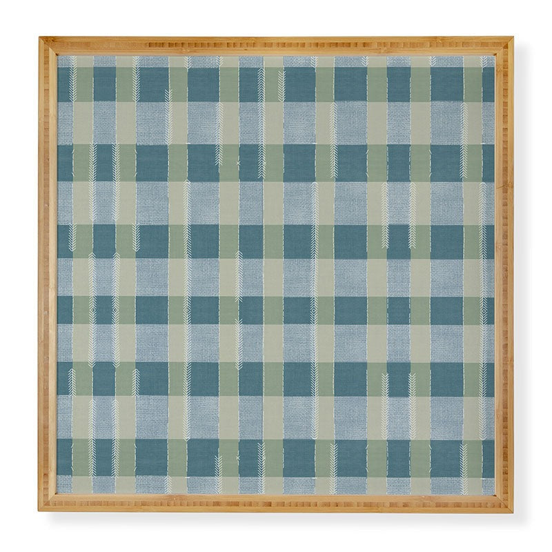 Marta Barragan Camarasa Country Style Checks Framed Wall Art