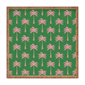 Design by Spark Pink Palm Tree Oasis Square Tray
