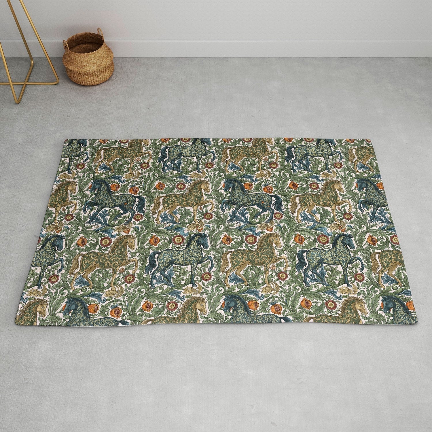 Marta Barragan Camarasa Renaissance Horse Garden Area Rug