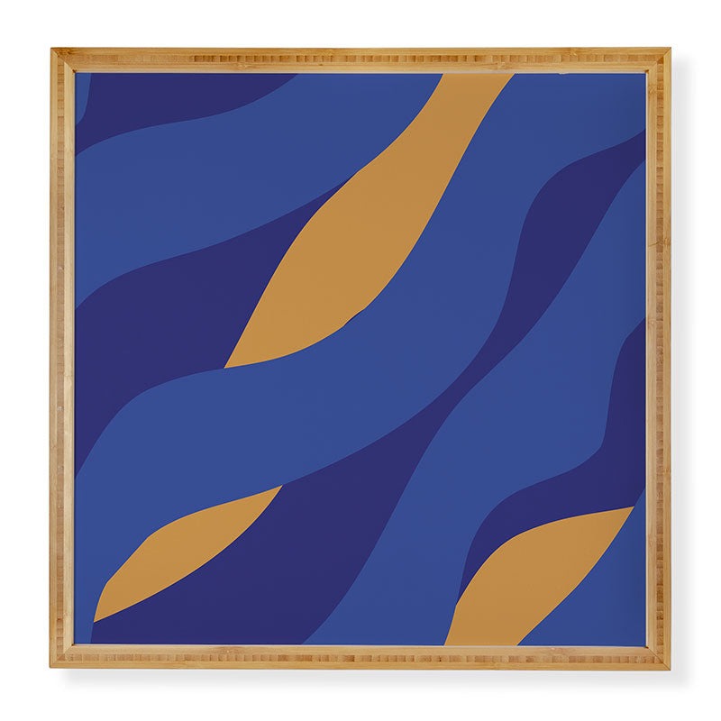 Camilla Foss Pebbles in Stream Framed Wall Art
