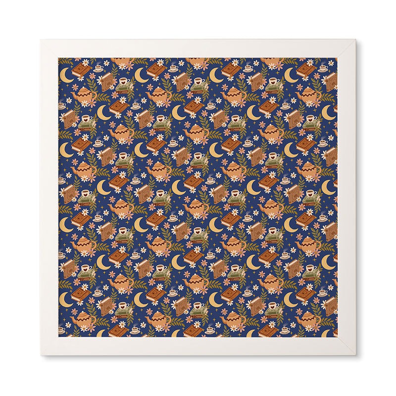 Avenie Moonlit Reading Nook II Framed Wall Art