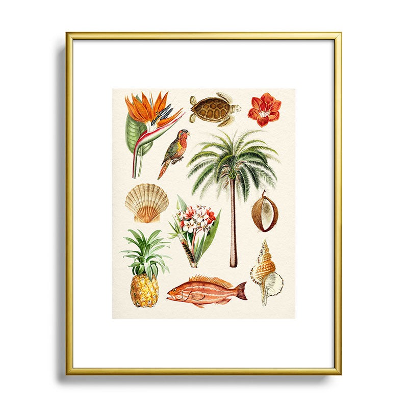 Gal Design Hawaii Collection Metal Framed Art Print