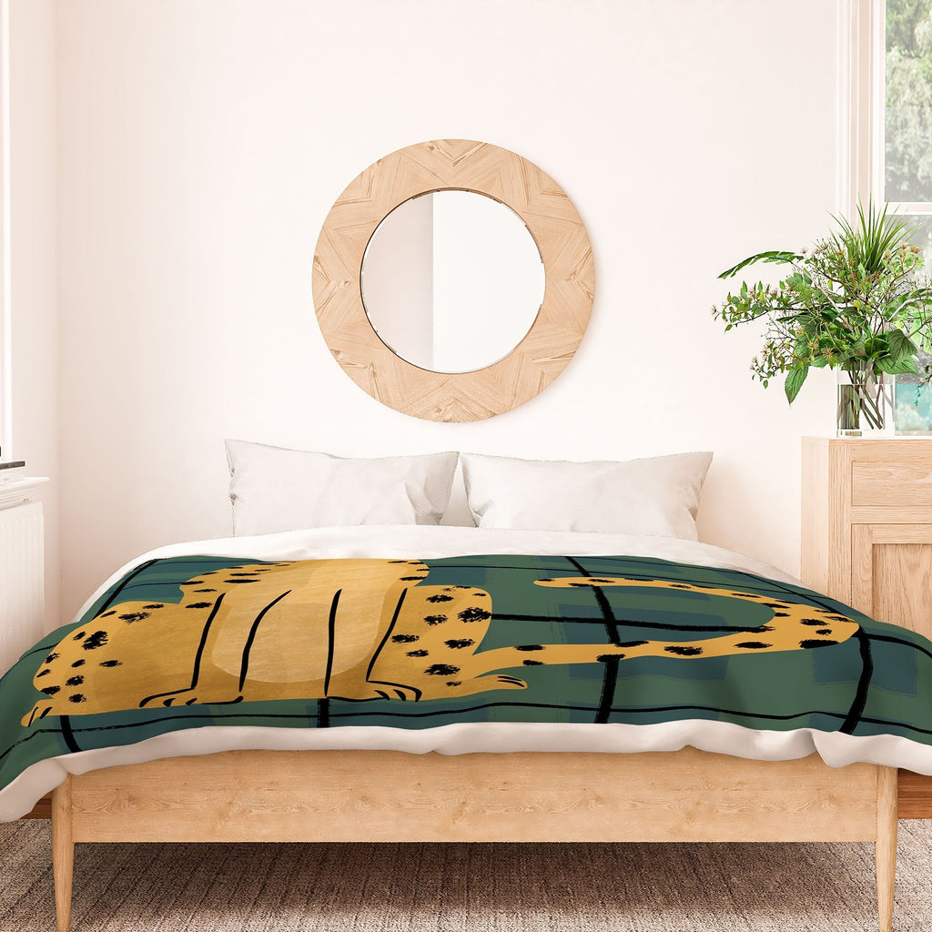 Design by Spark Cheetah Cool Cat Duvet Cover