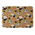 Design by Spark Sporty Soccer Santa Holiday Memory Foam Bath Mat