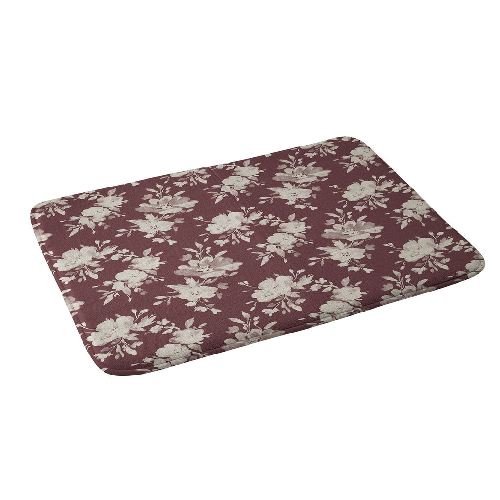 Marta Barragan Camarasa Antique Petal Romance Memory Foam Bath Mat
