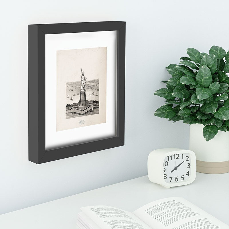 DENY Designs Vintage Lady Liberty Recessed Framing Rectangle