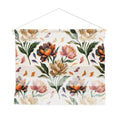 Marta Barragan Camarasa Hand Painted Peony Florals Wall Hanging Landscape