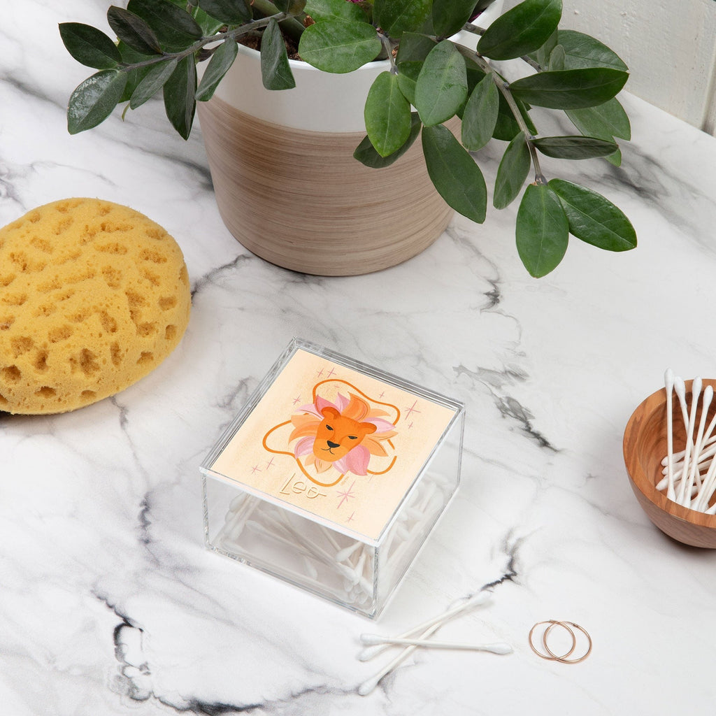 Little Om Zodiac Signs Leo Acrylic Box
