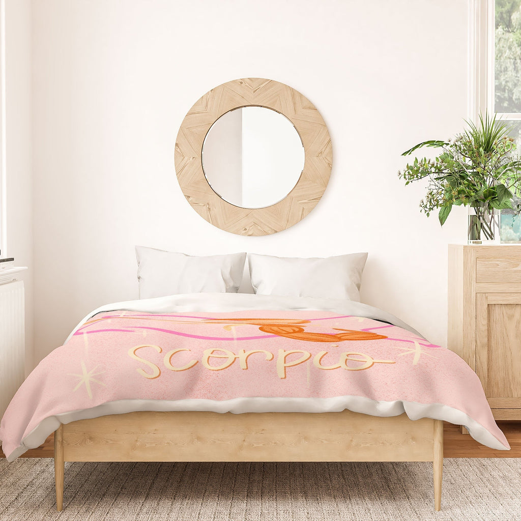 Little Om Zodiac Sign Scorpio Duvet Cover