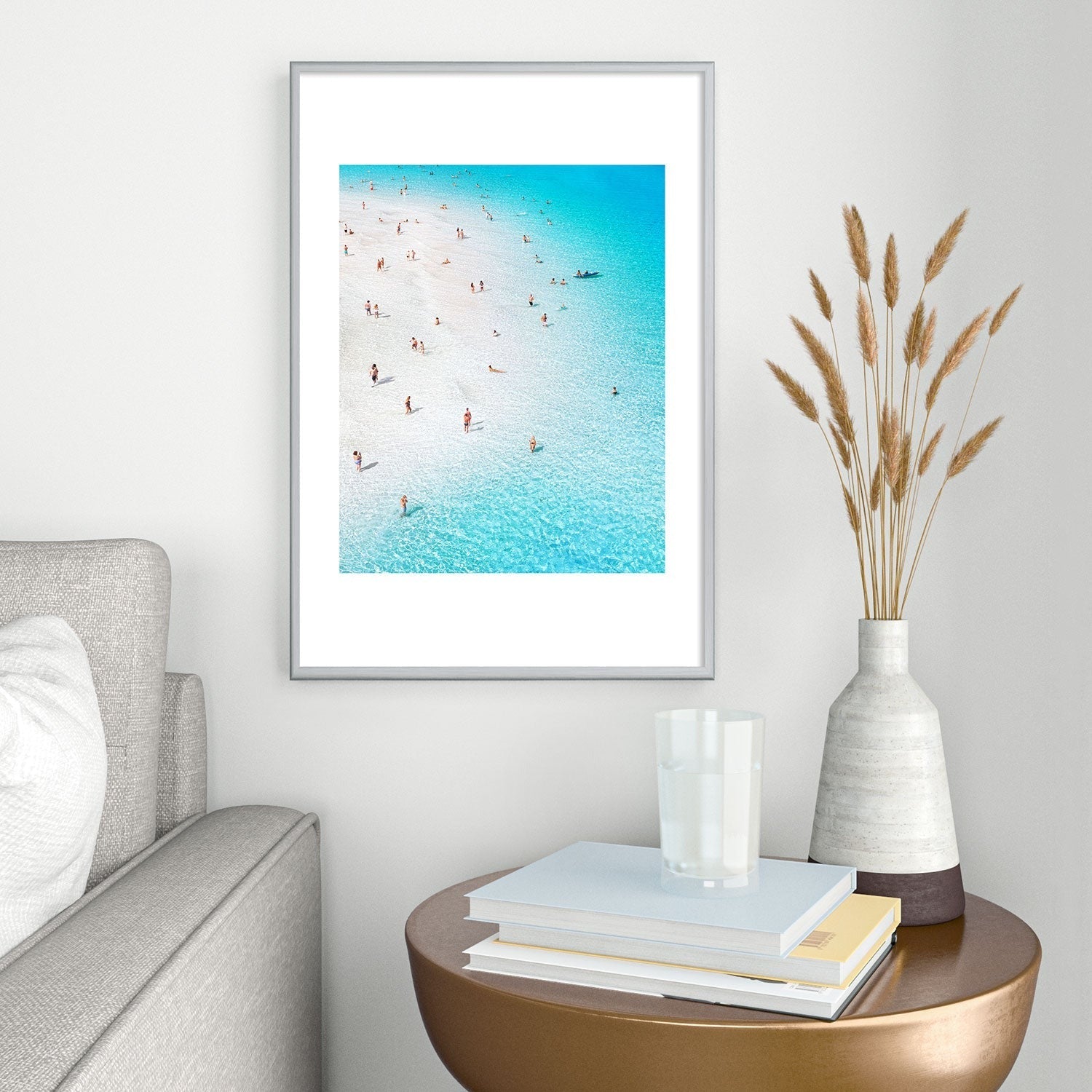 Gal Design Beach Daydream Metal Framed Art Print