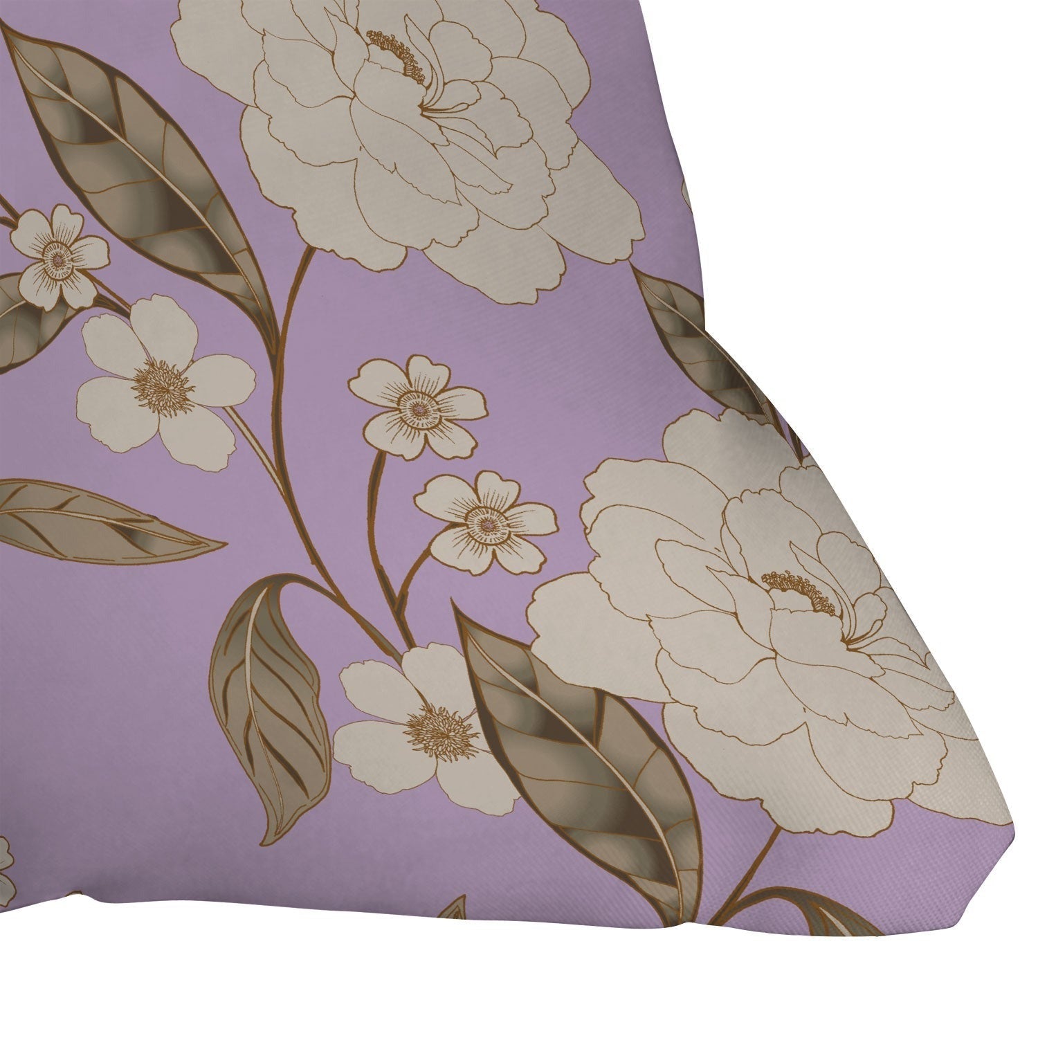 Gabriela Fuente Roberta lilac Outdoor Throw Pillow