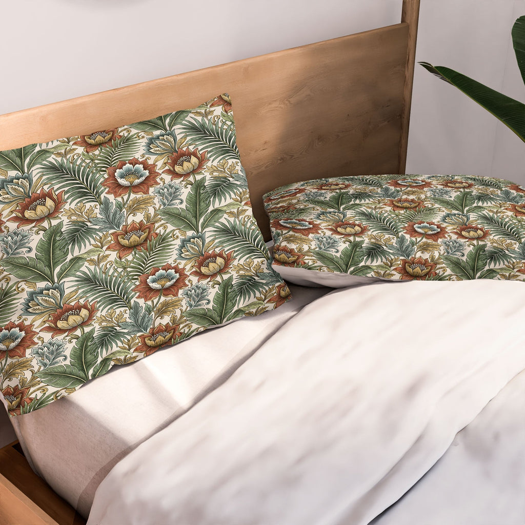 Marta Barragan Camarasa Retro Jungle Garden Pillow Shams