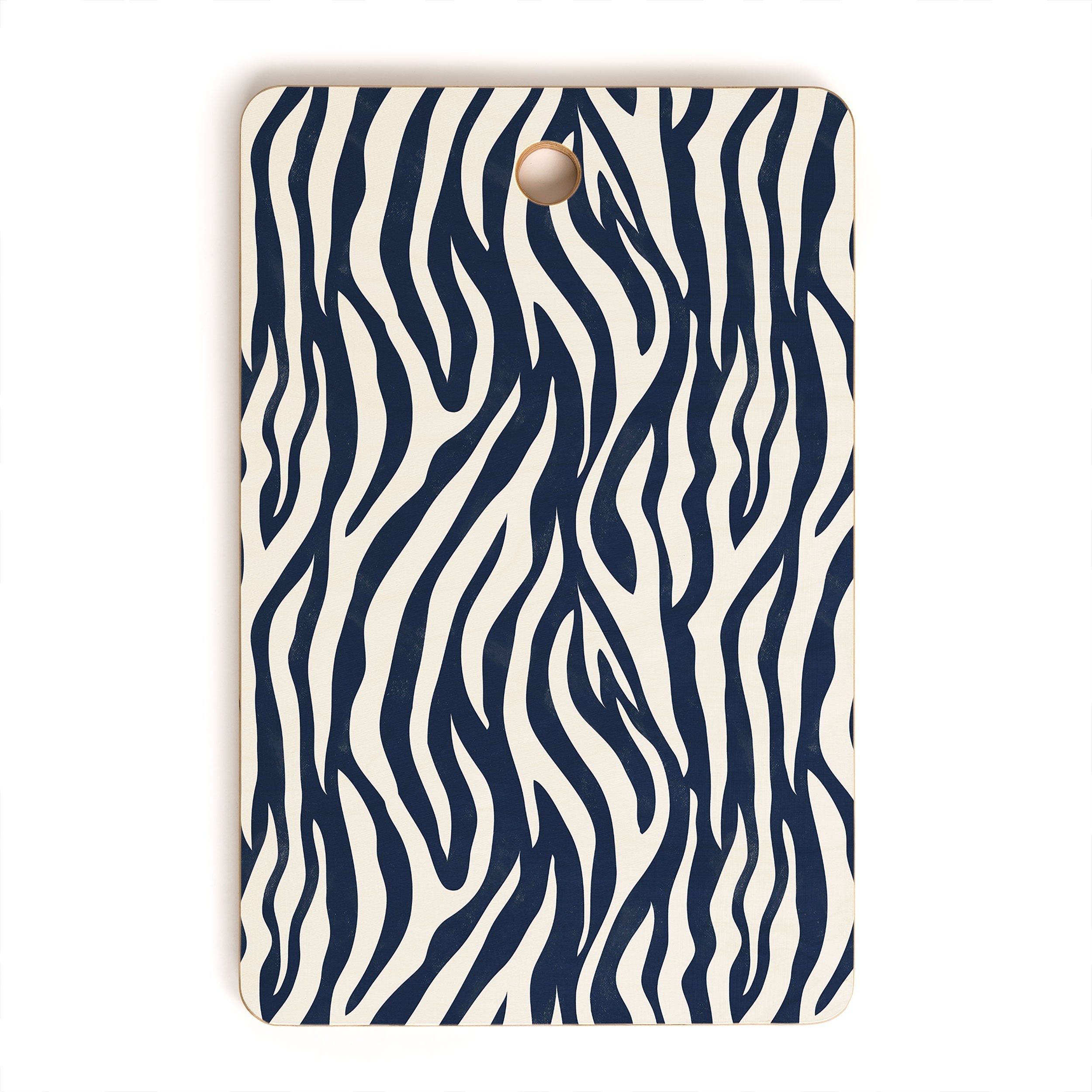 Avenie BR Navy Tiger Stripes Cutting Board Rectangle