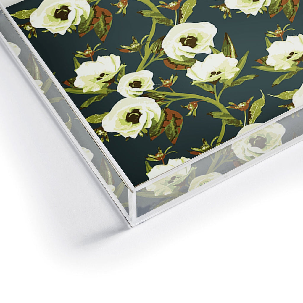 ThirtyOne Illustrations Circa in Olive Acrylic Tray