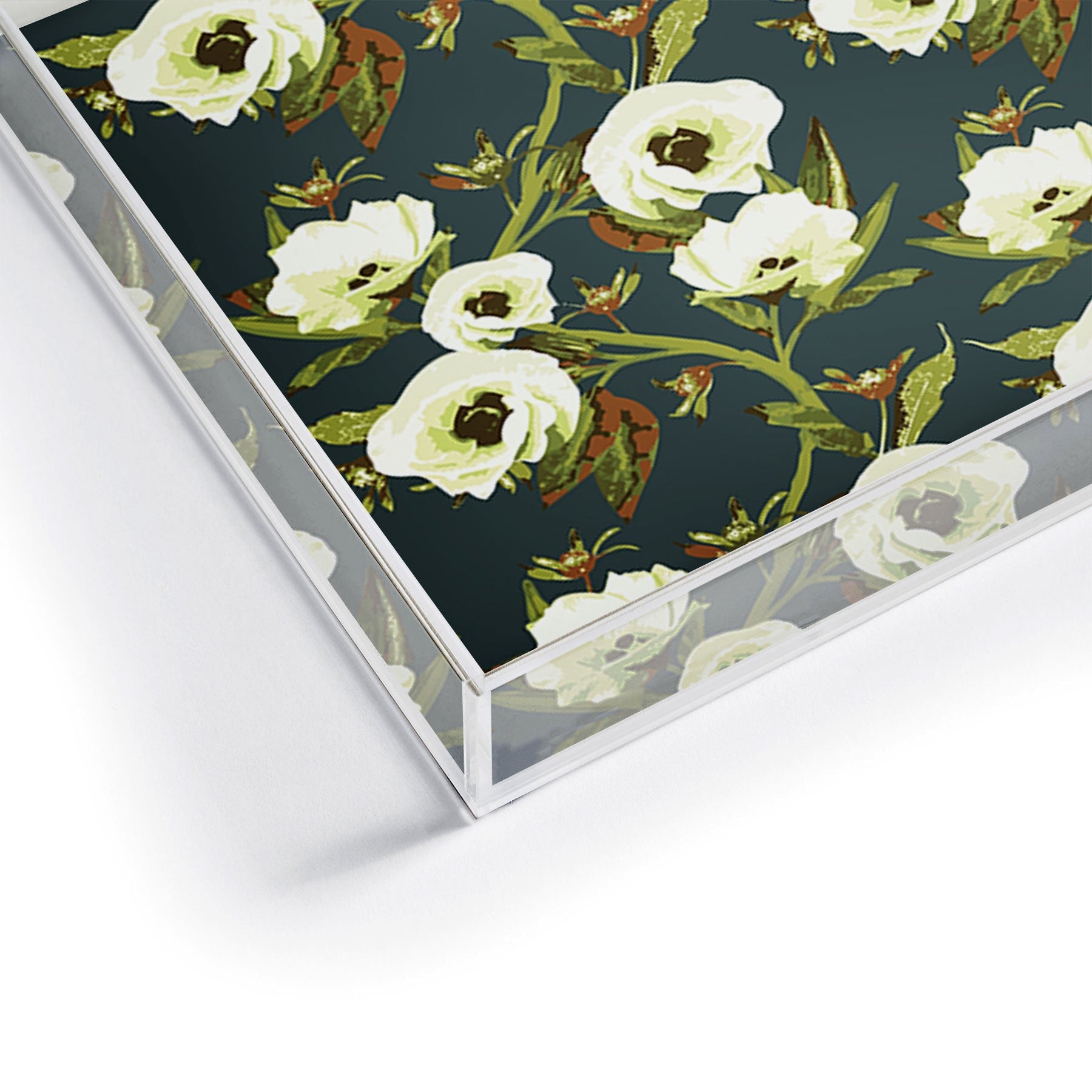 ThirtyOne Illustrations Circa in Olive Acrylic Tray