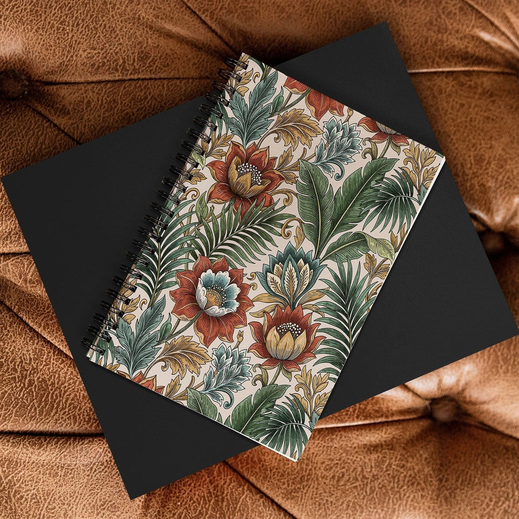 Marta Barragan Camarasa Retro Jungle Garden Spiral Notebook