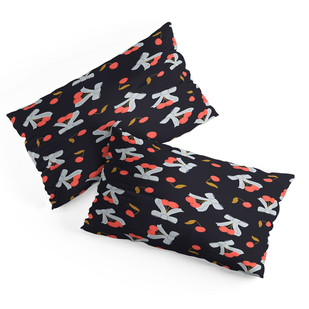 Jennifer Labre Cherries and Bows Pillow Shams