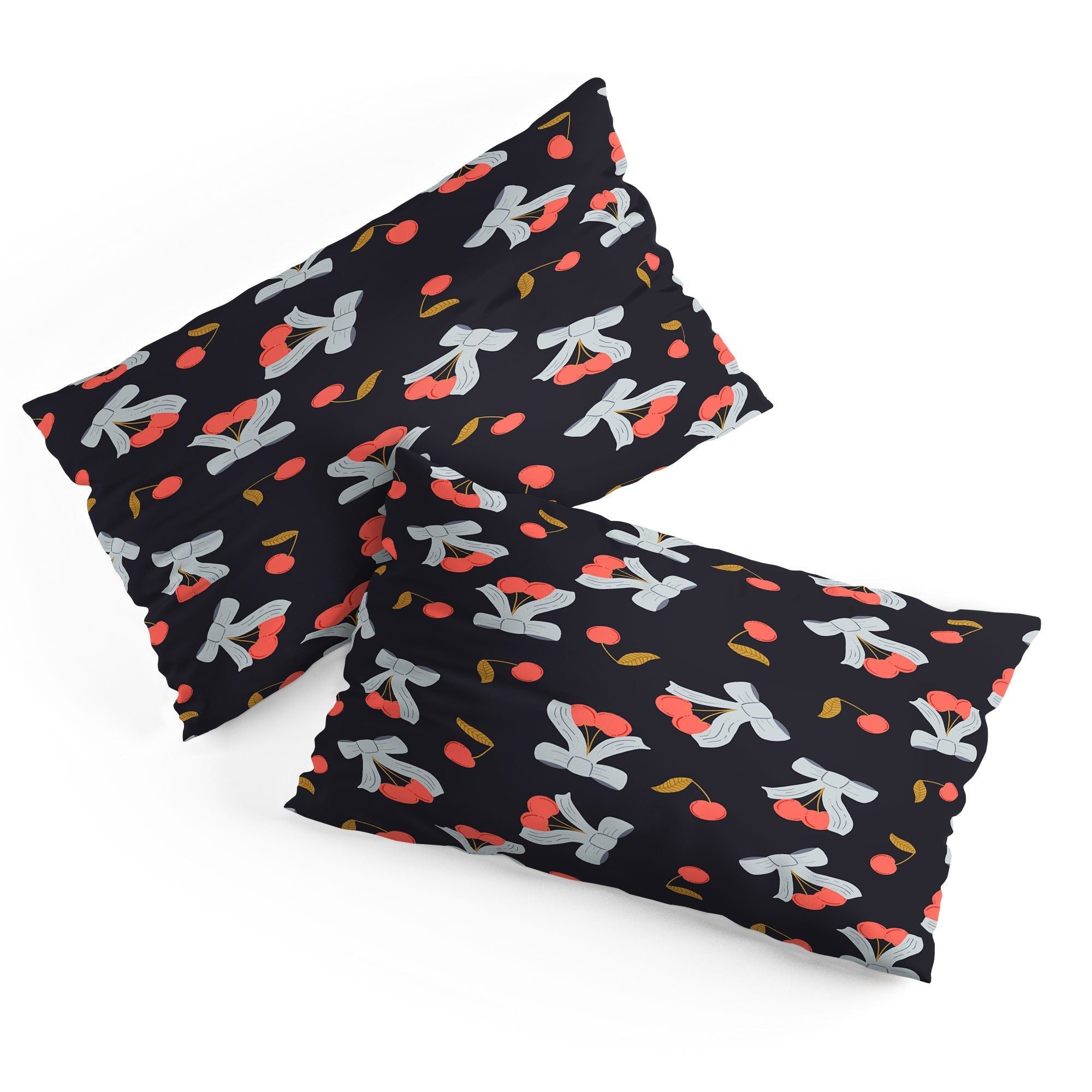 Jennifer Labre Cherries and Bows Pillow Shams