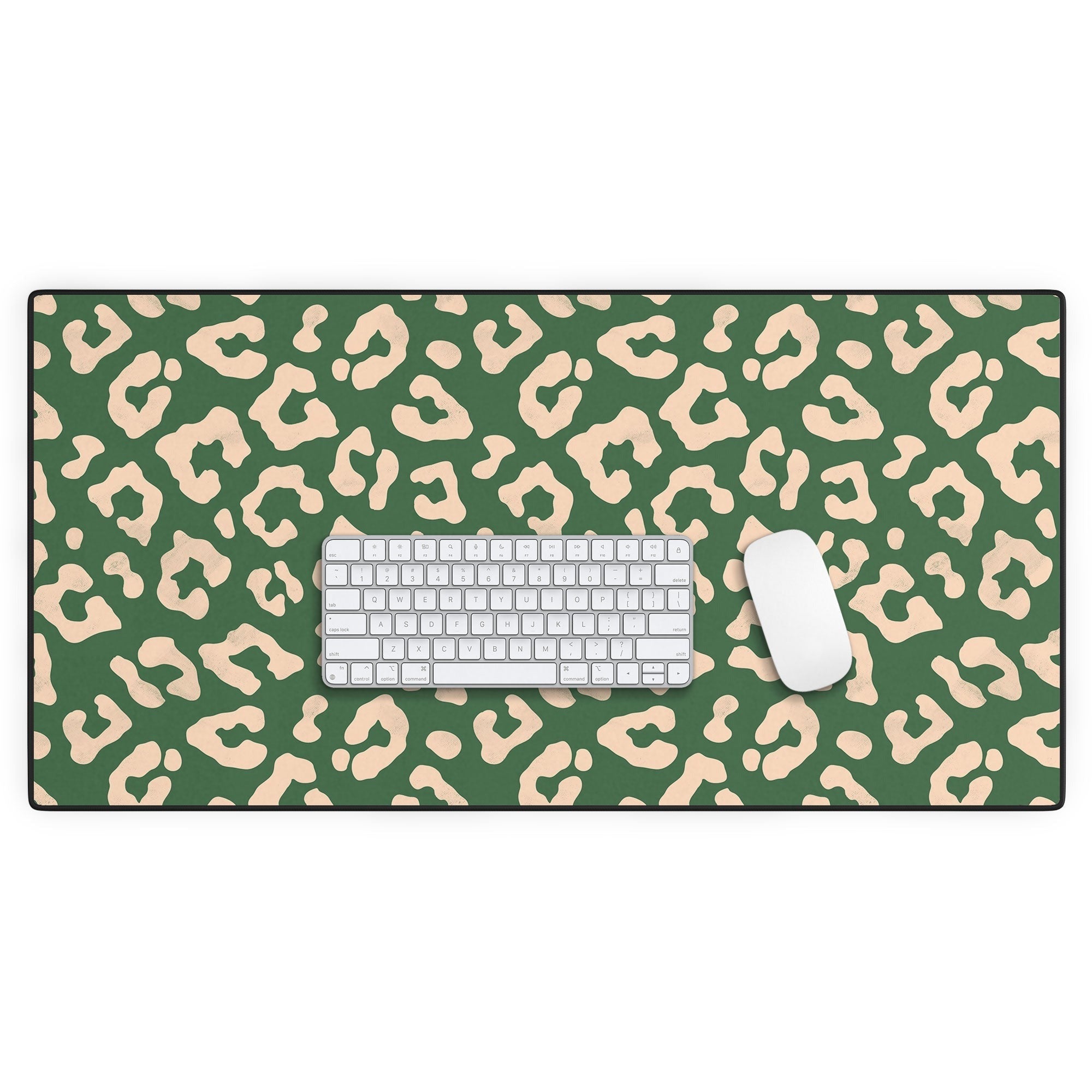 Avenie BR Cheetah Print In Green Desk Mat