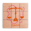 Little Om Zodiac Signs Libra Wood Wall Mural
