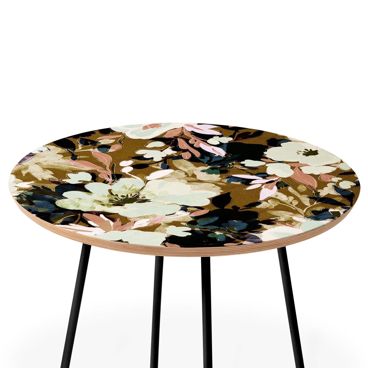 Marta Barragan Camarasa Romantic Floral Fusion Round Side Table