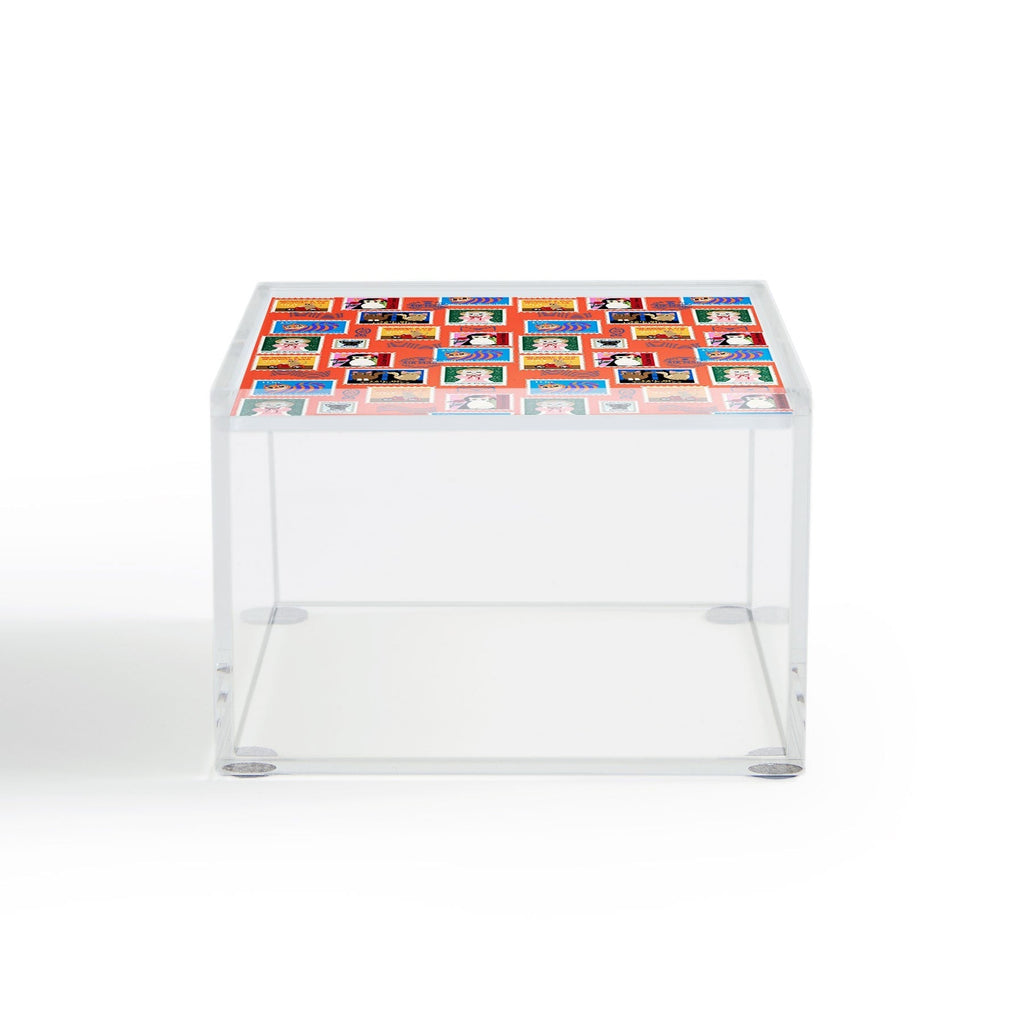 Design by Spark Classic Book Cat Stamps Acrylic Box