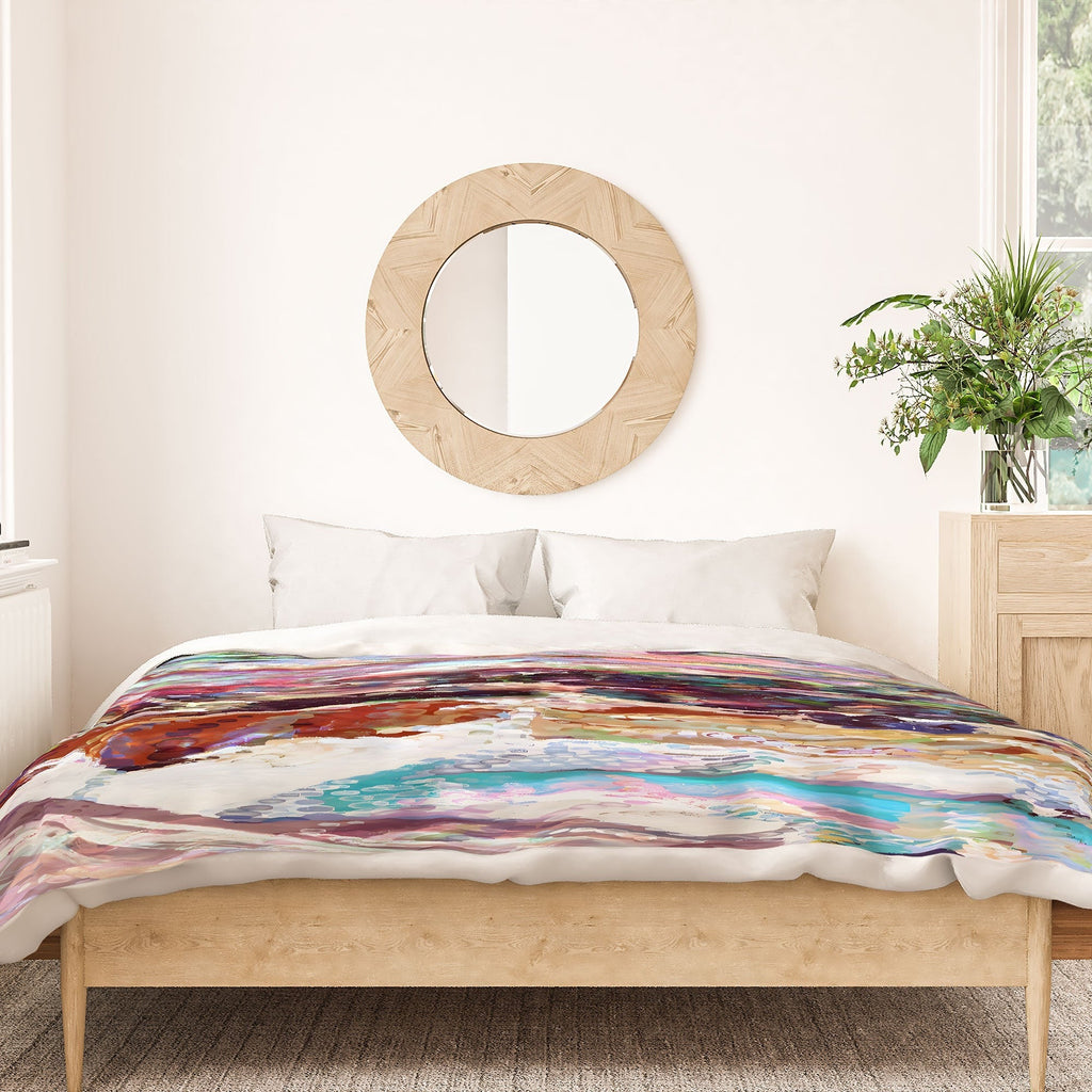 83 Oranges Sequin Haze Duvet Cover