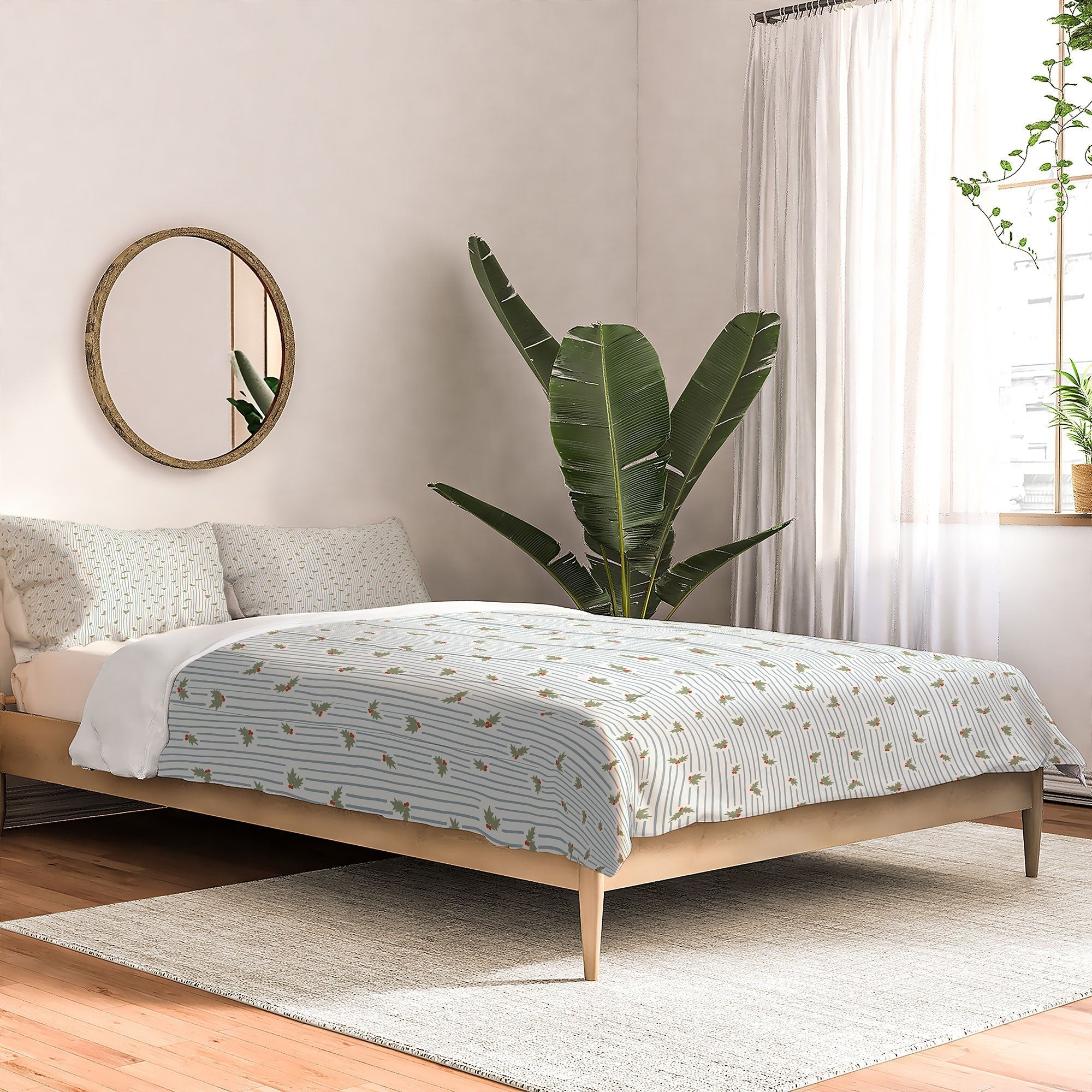 CoastL Studio Hand Drawn Holly Stripe Comforter