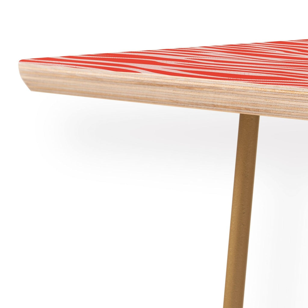 Avenie BR Red Zebra Stripe Coffee Table
