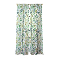 Ninola Design Botanic Retreat Loose Botanical Leaves Watercolor Green Sheer Non Repeat