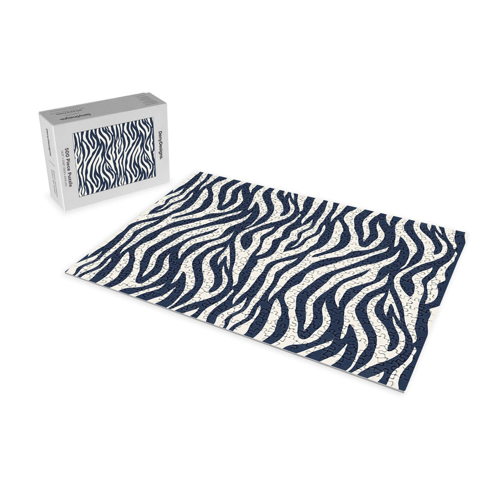 Avenie BR Navy Tiger Stripes Puzzle