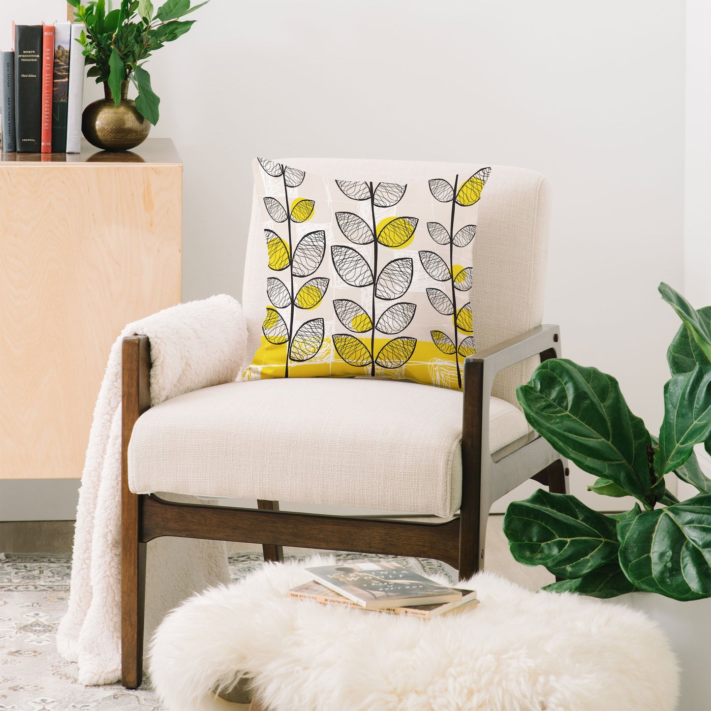 Rachael Taylor 50s Inspired Throw Pillow