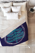 Rachael Taylor Decorative Tree Fleece Throw Blanket